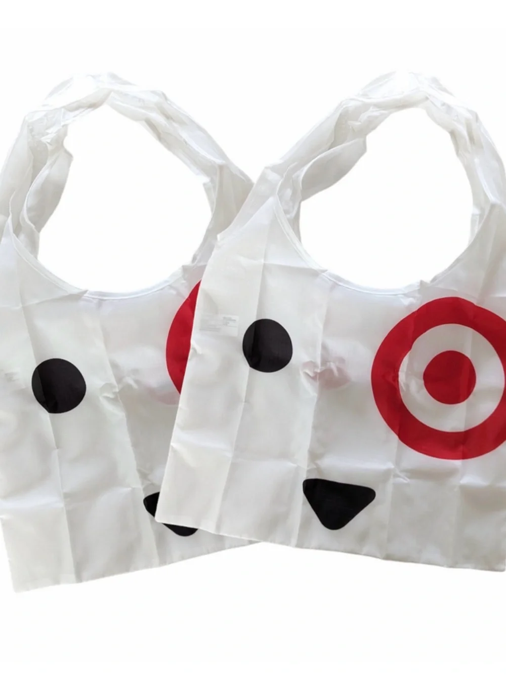 Target Bullseye Dog Reusable Shopping Bag Set of 2